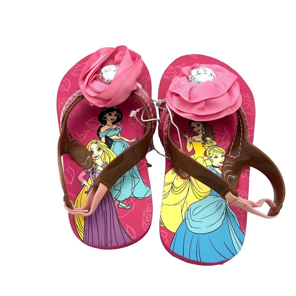 Disney Princess Flip Flop Sandal Pink Size 7/8 New